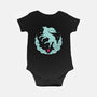Ruby Magical Creature-baby basic onesie-Alundrart