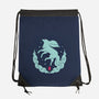 Ruby Magical Creature-none drawstring bag-Alundrart
