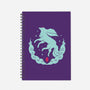 Ruby Magical Creature-none dot grid notebook-Alundrart