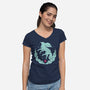 Ruby Magical Creature-womens v-neck tee-Alundrart