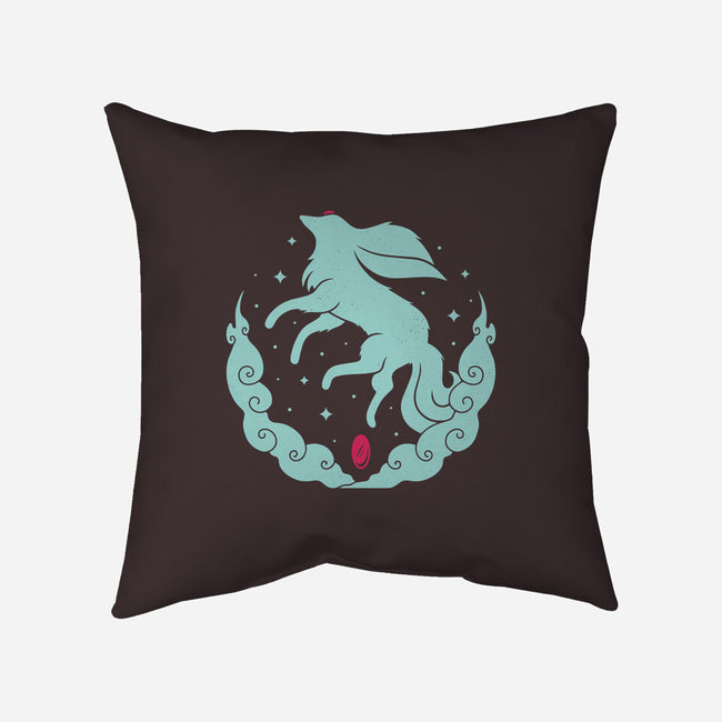 Ruby Magical Creature-none removable cover w insert throw pillow-Alundrart