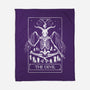 Devil Tarot Card-none fleece blanket-eduely