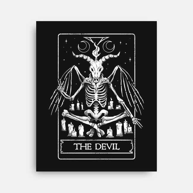 Devil Tarot Card-none stretched canvas-eduely