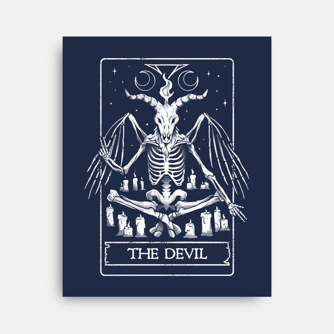 Devil Tarot Card-none stretched canvas-eduely