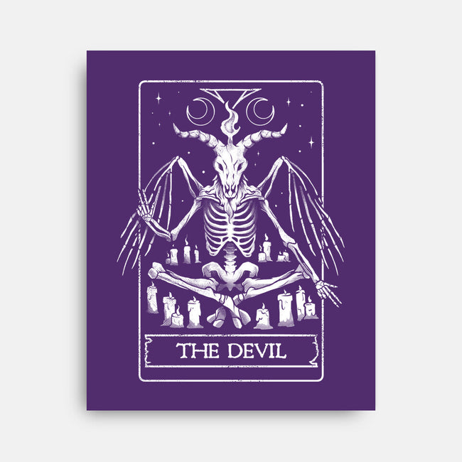 Devil Tarot Card-none stretched canvas-eduely