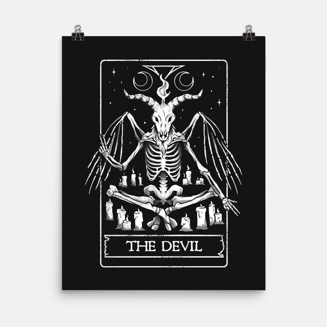 Devil Tarot Card-none matte poster-eduely