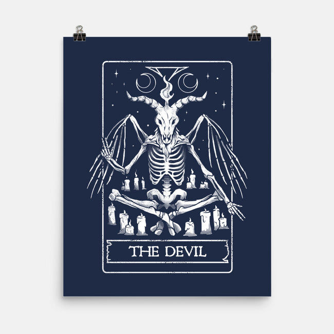 Devil Tarot Card-none matte poster-eduely