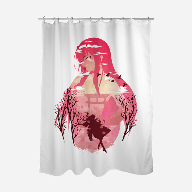 The Horned Clone-none polyester shower curtain-Jackson Lester