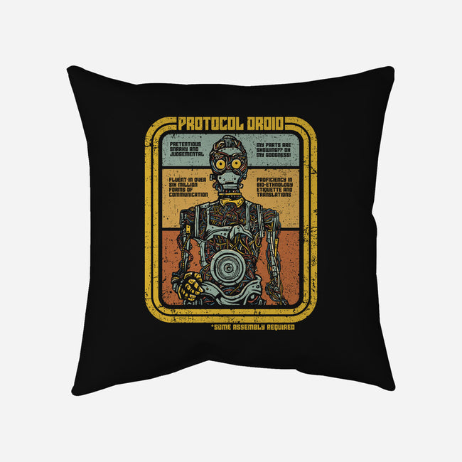 Some Assembly Required-none removable cover throw pillow-kg07