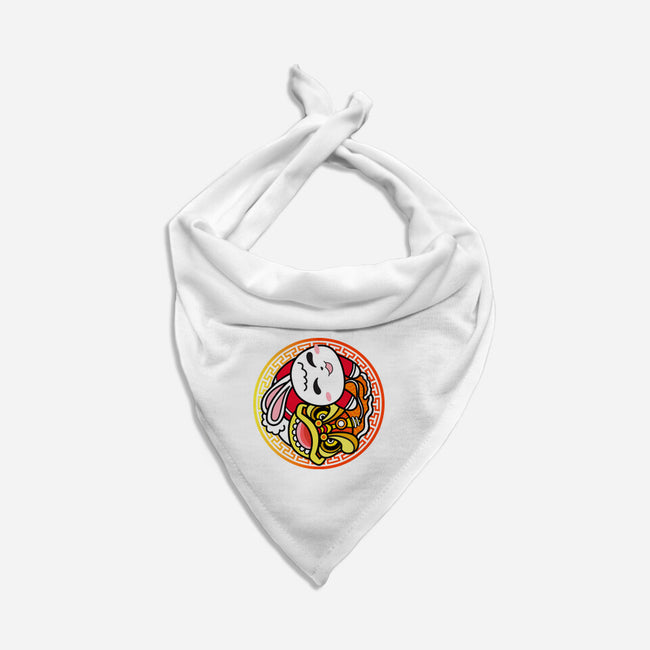 Yin Yang Rabbit-cat bandana pet collar-bloomgrace28