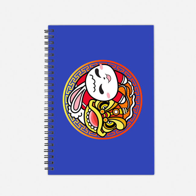 Yin Yang Rabbit-none dot grid notebook-bloomgrace28