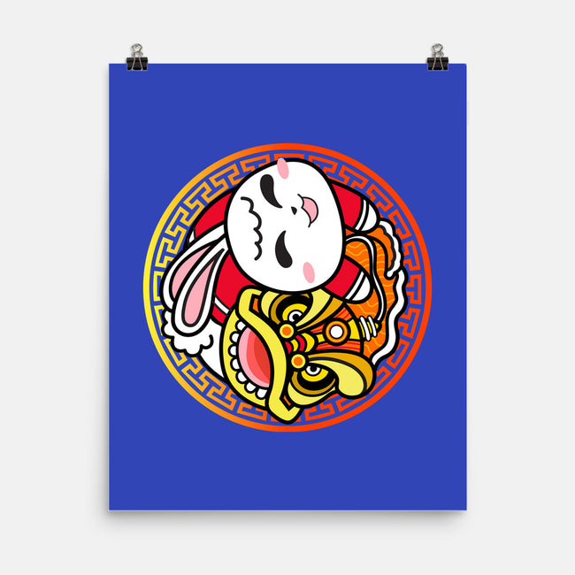 Yin Yang Rabbit-none matte poster-bloomgrace28