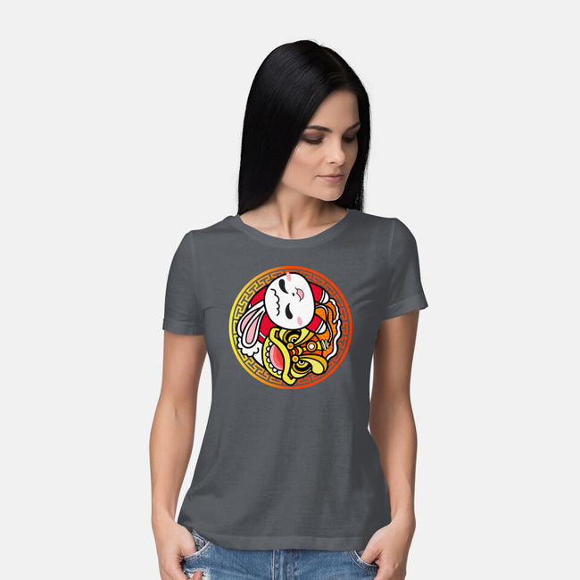 Yin Yang Rabbit-womens basic tee-bloomgrace28