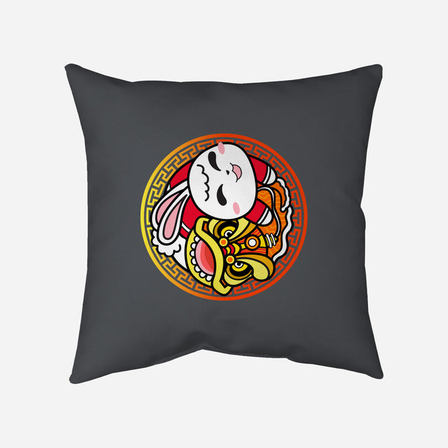 Yin Yang Rabbit-none removable cover throw pillow-bloomgrace28