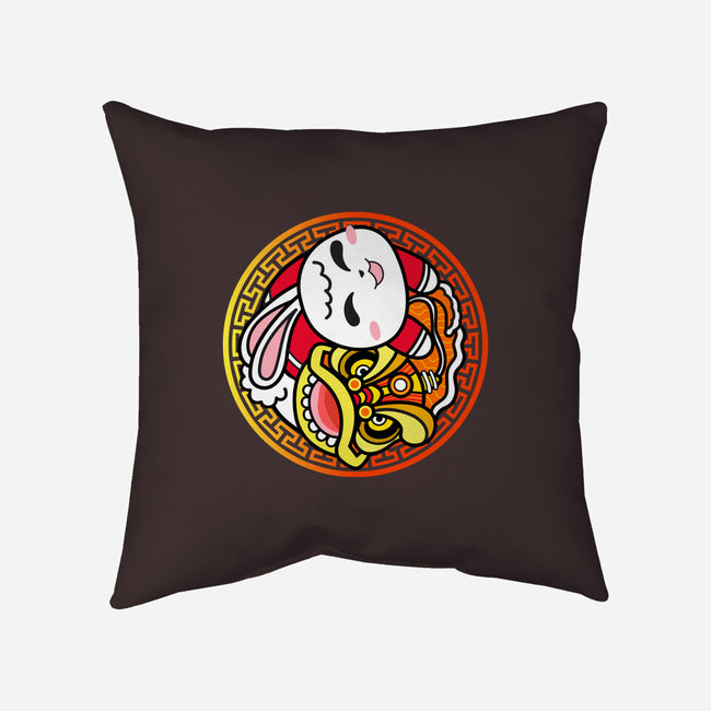 Yin Yang Rabbit-none removable cover throw pillow-bloomgrace28