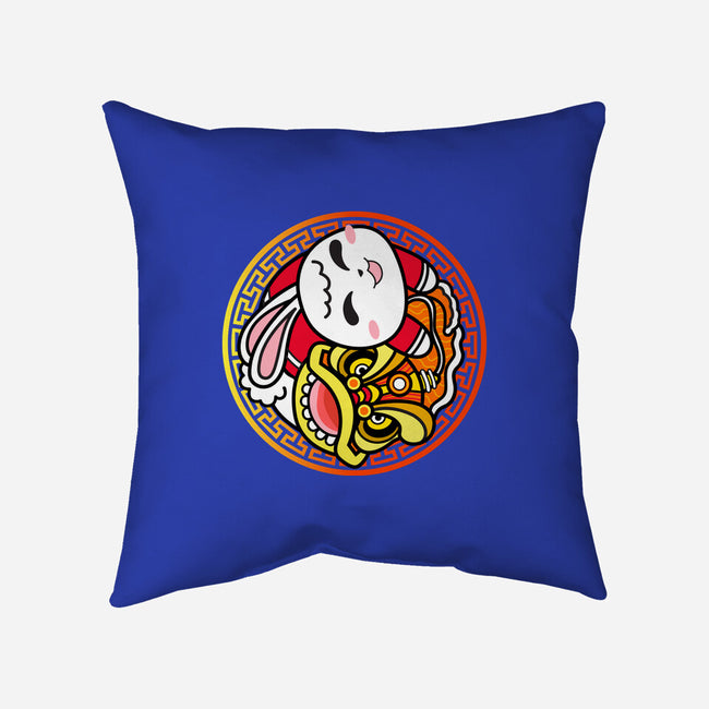 Yin Yang Rabbit-none removable cover throw pillow-bloomgrace28