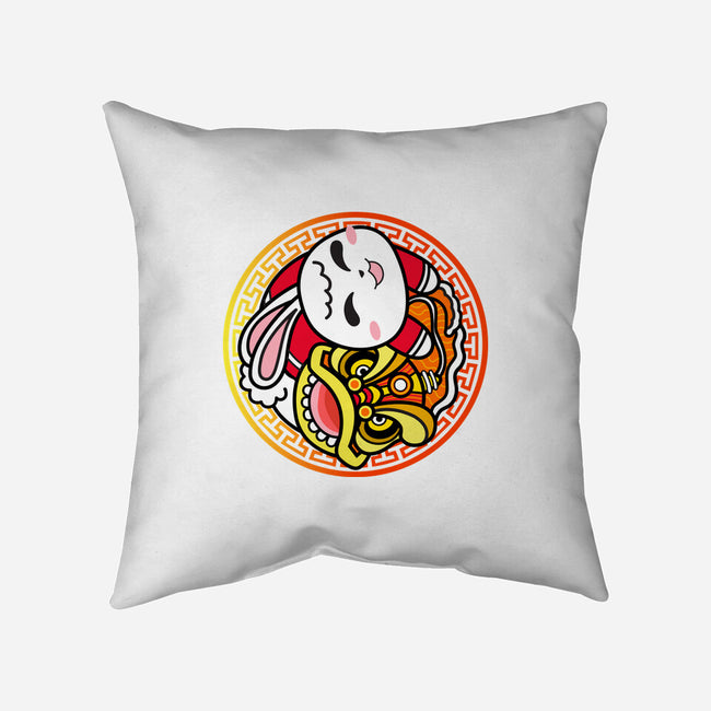 Yin Yang Rabbit-none removable cover throw pillow-bloomgrace28