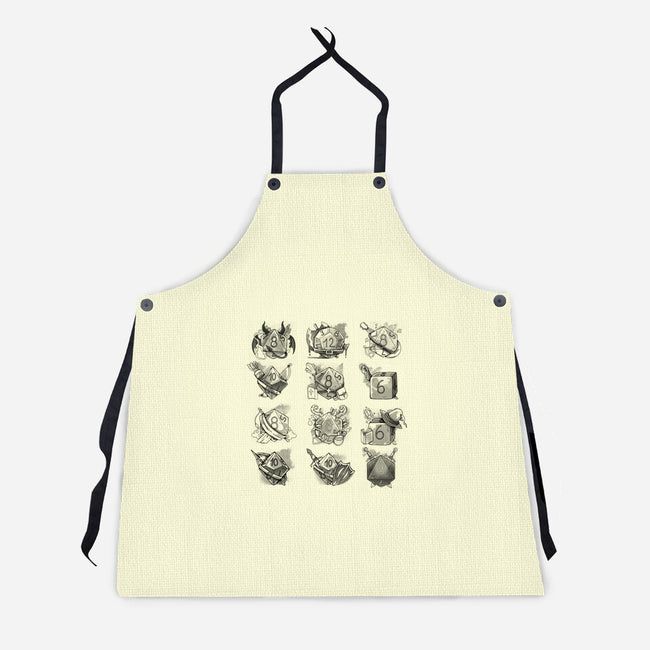 Dice Role Ink-unisex kitchen apron-Vallina84