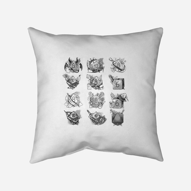 Dice Role Ink-none removable cover throw pillow-Vallina84