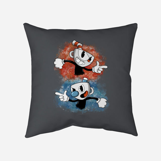 Brothers In Arms-none removable cover w insert throw pillow-nickzzarto