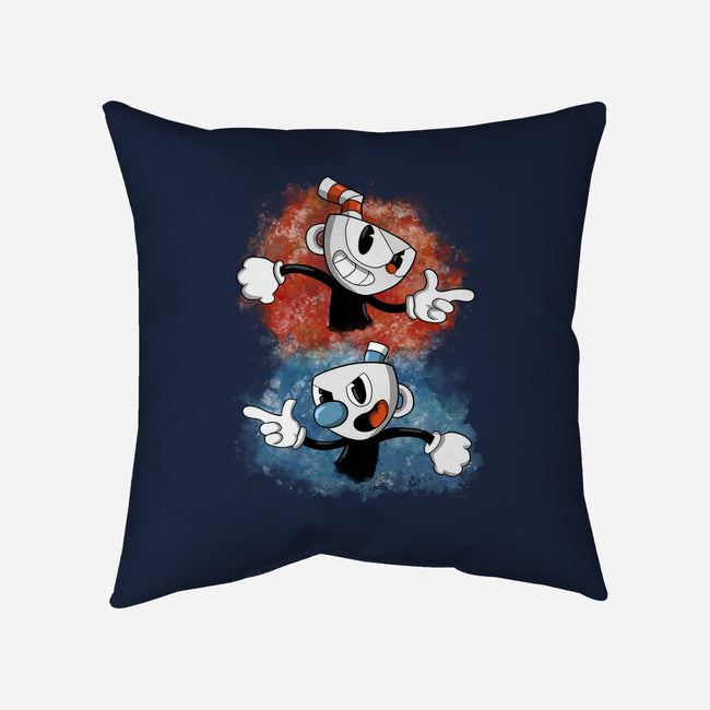 Brothers In Arms-none removable cover w insert throw pillow-nickzzarto