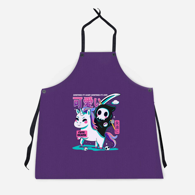 Cute Death-unisex kitchen apron-Conjura Geek