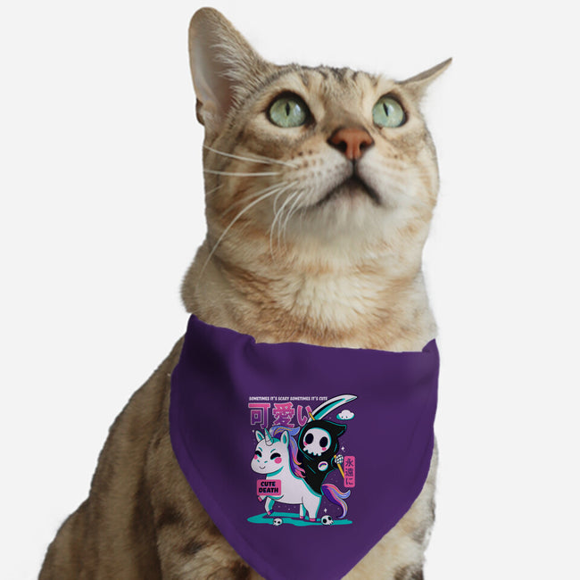 Cute Death-cat adjustable pet collar-Conjura Geek