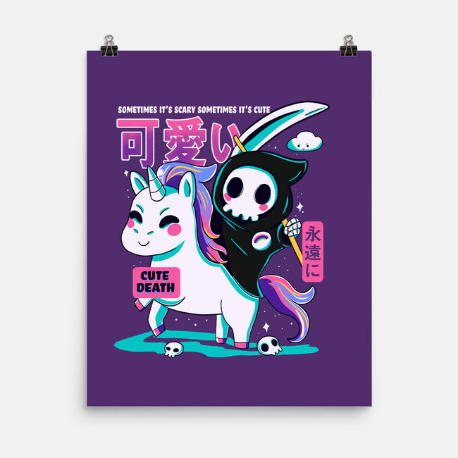 Cute Death-none matte poster-Conjura Geek