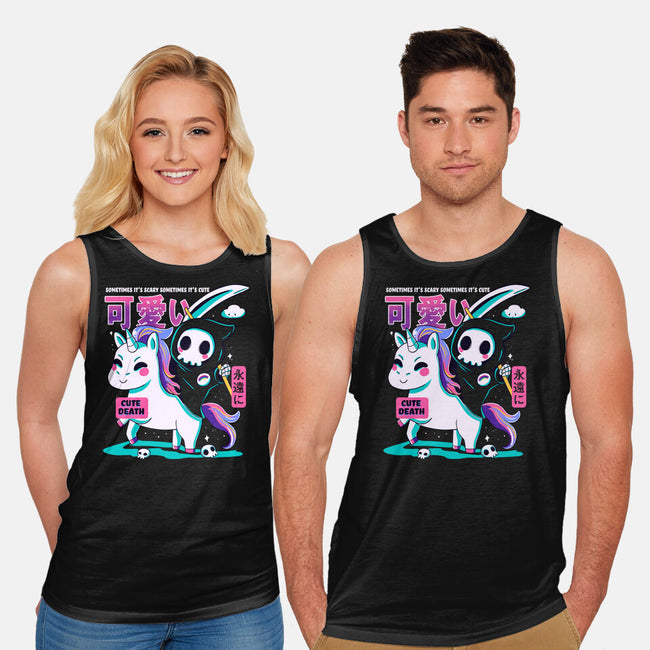 Cute Death-unisex basic tank-Conjura Geek