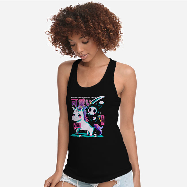 Cute Death-womens racerback tank-Conjura Geek