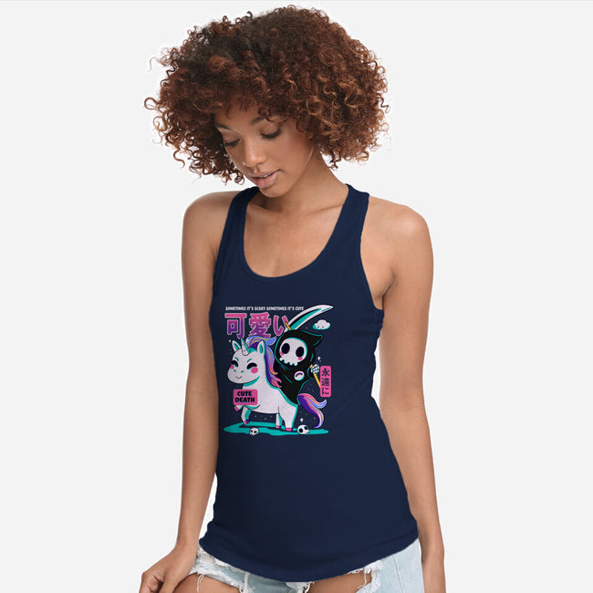 Cute Death-womens racerback tank-Conjura Geek