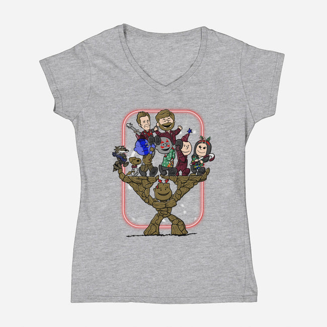Christnuts-womens v-neck tee-MarianoSan