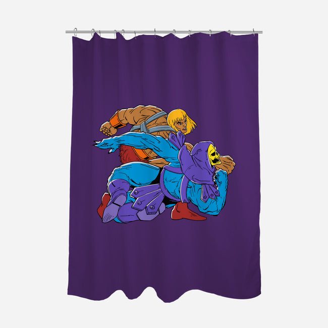 The Blond Knight Returns-none polyester shower curtain-Getsousa!