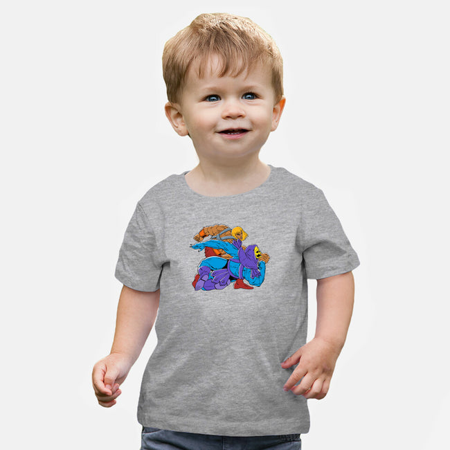 The Blond Knight Returns-baby basic tee-Getsousa!