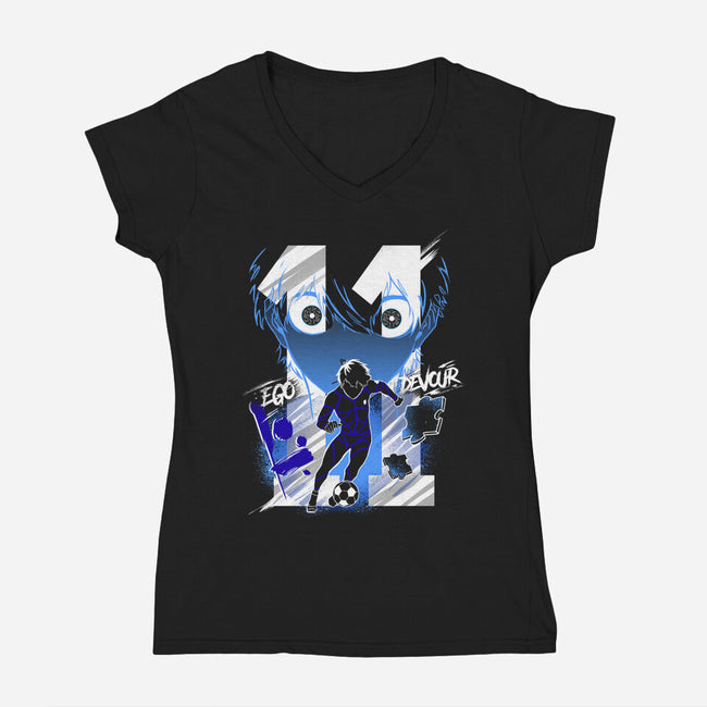 Egoistic Striker Isagi-womens v-neck tee-constantine2454