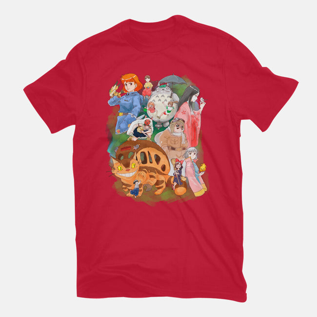 Compilation World-womens fitted tee-ArchiriUsagi