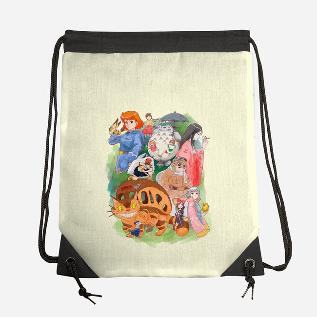 Compilation World-none drawstring bag-ArchiriUsagi
