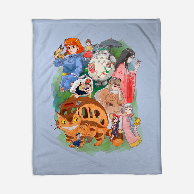 Compilation World-none fleece blanket-ArchiriUsagi