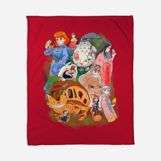 Compilation World-none fleece blanket-ArchiriUsagi