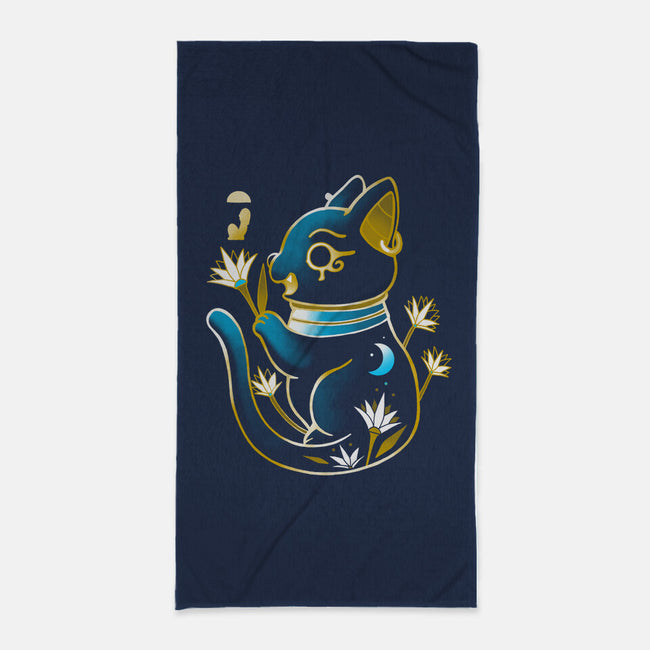 Goddess Of Protection-none beach towel-Vallina84