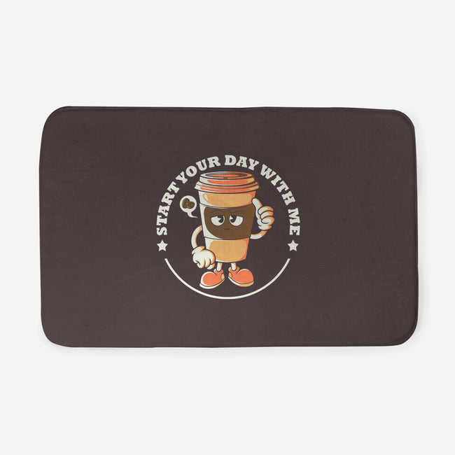 Start Your Day-none memory foam bath mat-Douglasstencil