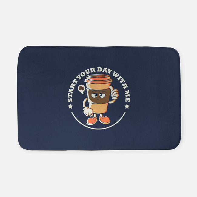 Start Your Day-none memory foam bath mat-Douglasstencil