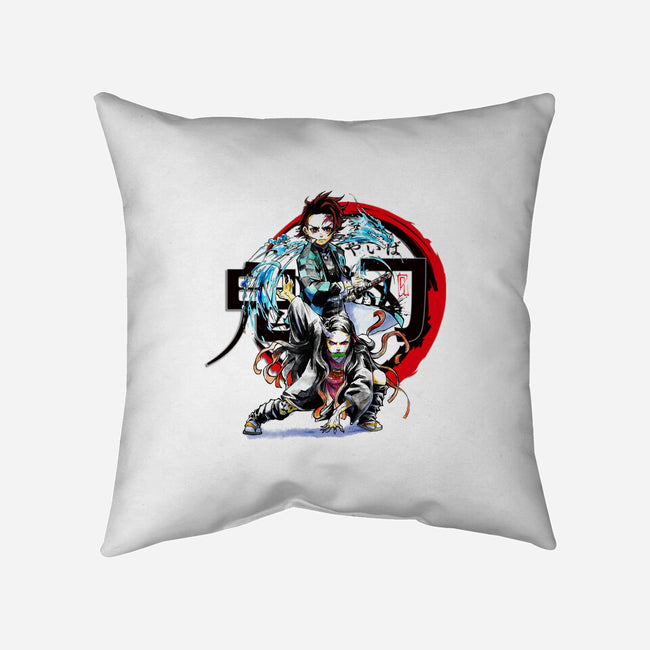 Demon Hunter-none removable cover w insert throw pillow-ArchiriUsagi