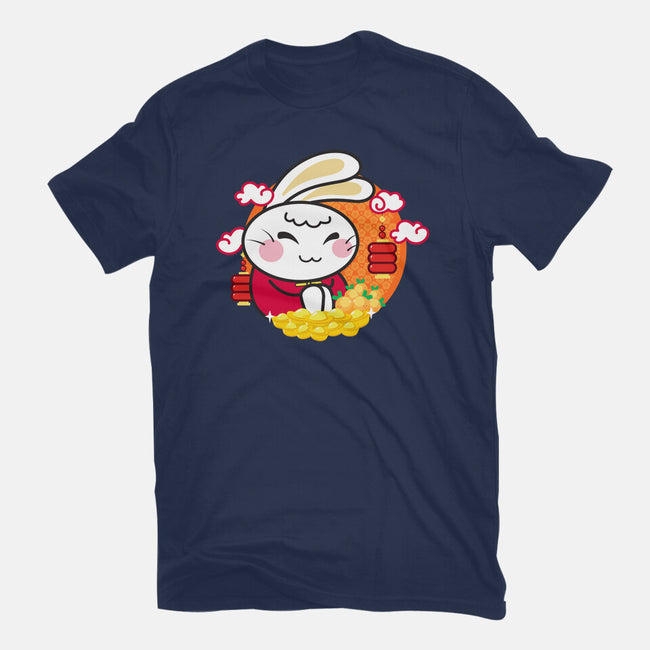 Lucky New Year Bunny-womens basic tee-bloomgrace28
