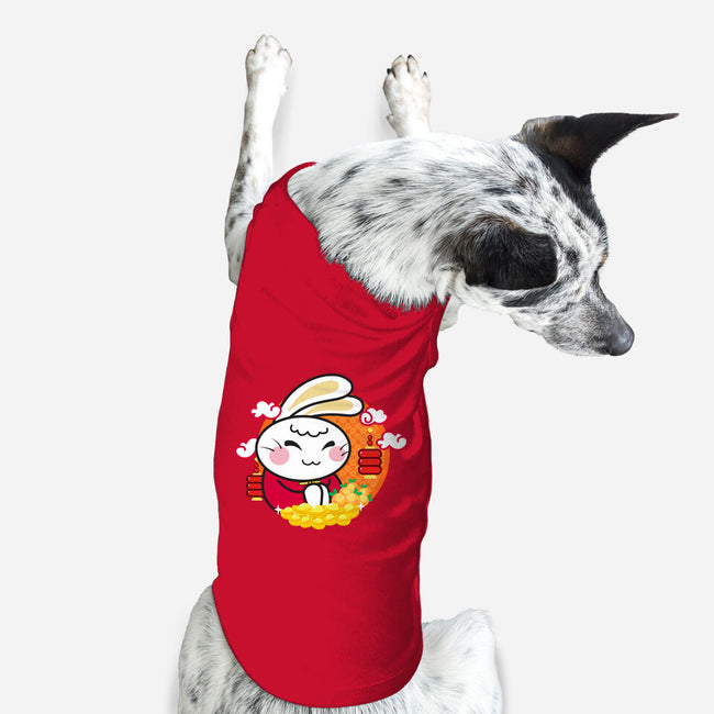 Lucky New Year Bunny-dog basic pet tank-bloomgrace28