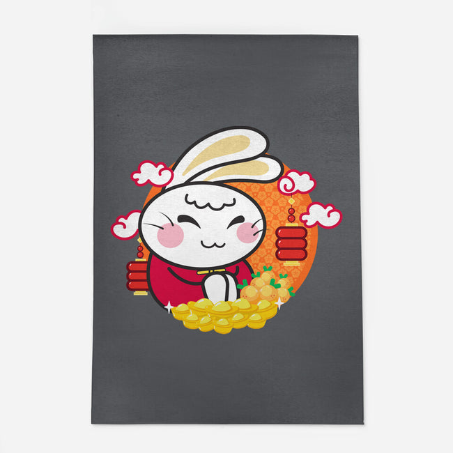 Lucky New Year Bunny-none indoor rug-bloomgrace28