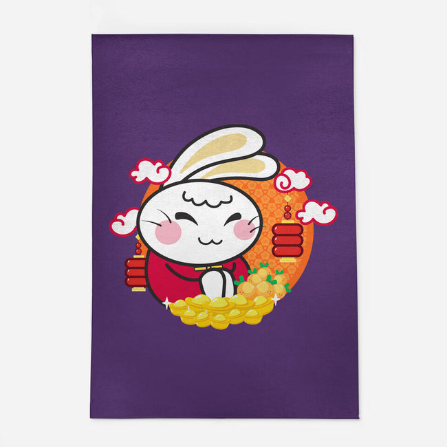 Lucky New Year Bunny-none indoor rug-bloomgrace28