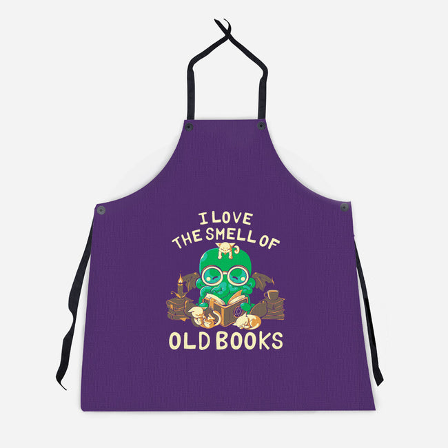 Old Books-unisex kitchen apron-naomori