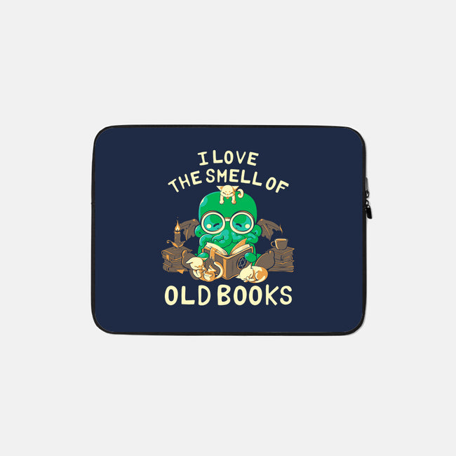 Old Books-none zippered laptop sleeve-naomori