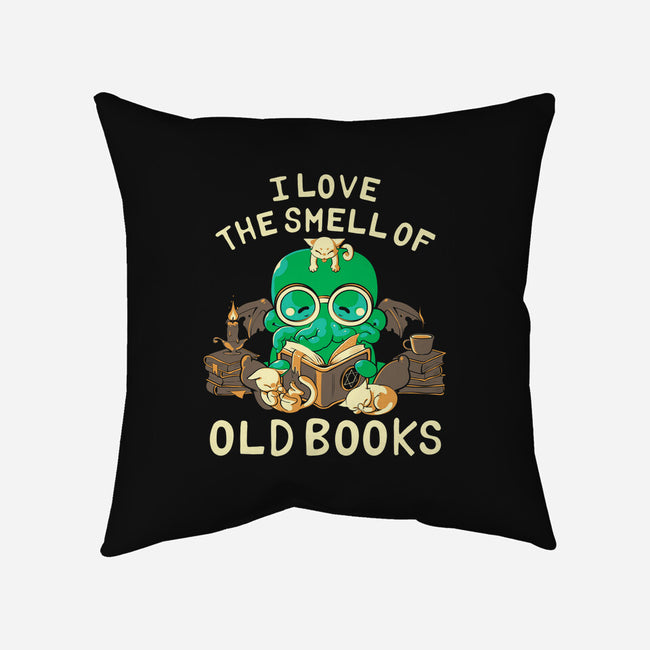 Old Books-none removable cover w insert throw pillow-naomori